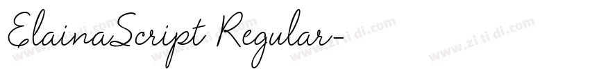 ElainaScript Regular字体转换